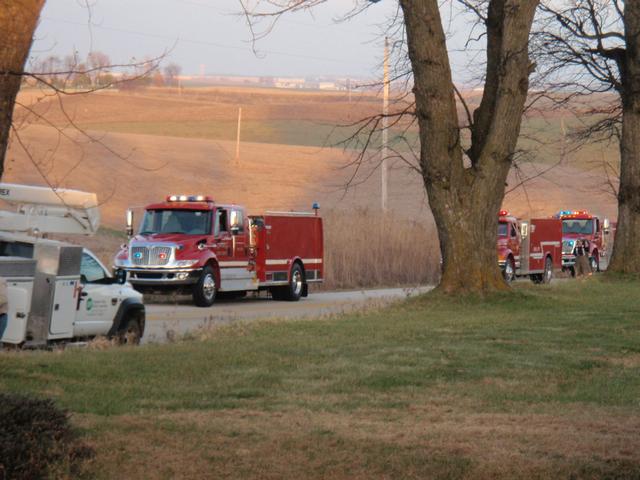 Jim Kennedy barn fire, November 17, 2010